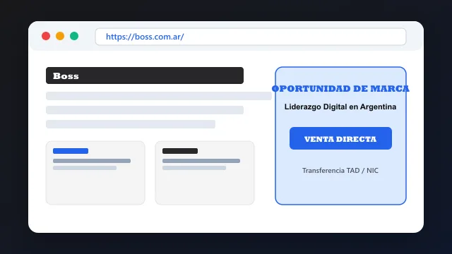 Modelo de aplicación comercial y proyectos digitales para boss.com.ar