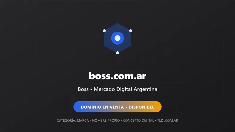 Identidad gráfica y activo digital para Boss en Argentina